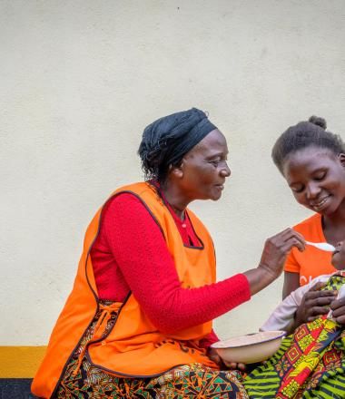 Nutritious food for little Minka in Zambia