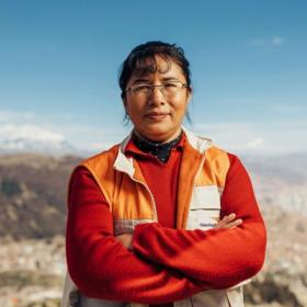 woman standing outside 