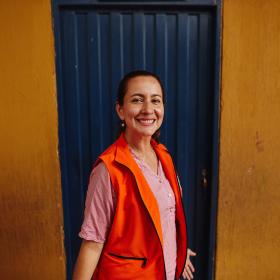 A World Vision Colombia employee smiles