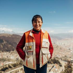 World Vision worker Doris from Bolivia