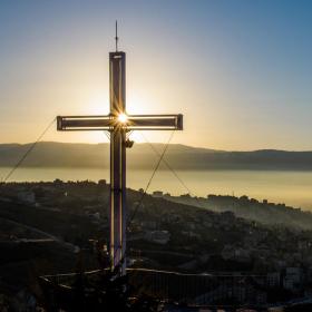 Cross on a hill