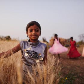 A girl in India