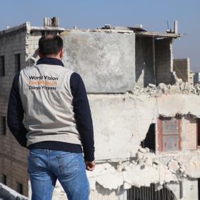 World Vision staff in Earthquake zone