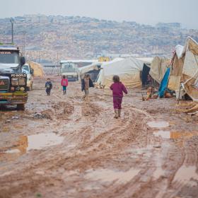 Syrian refugees fight difficult living conditions in refugee camps