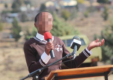 Rescued from early marriage and now back to school Child Married Early Lesotho